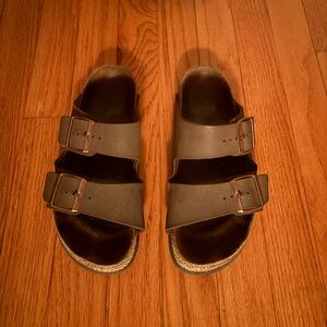 Birkenstock Women’s Size 6-6.5 Mocha Arizona Birkibuc Sandals